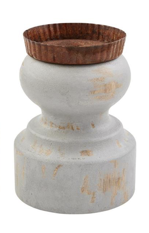 MED Short Distressed Candlestick