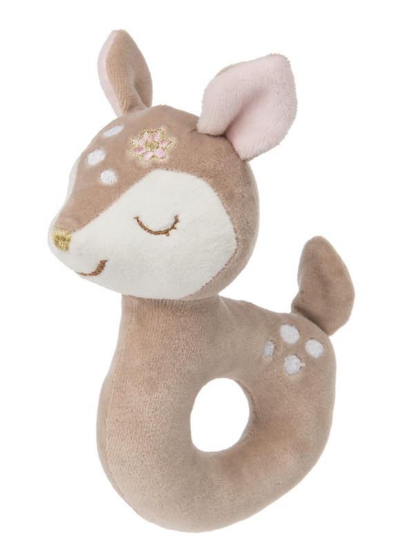 Itzy Glitzy Fawn Rattle The Burlap Buffalo