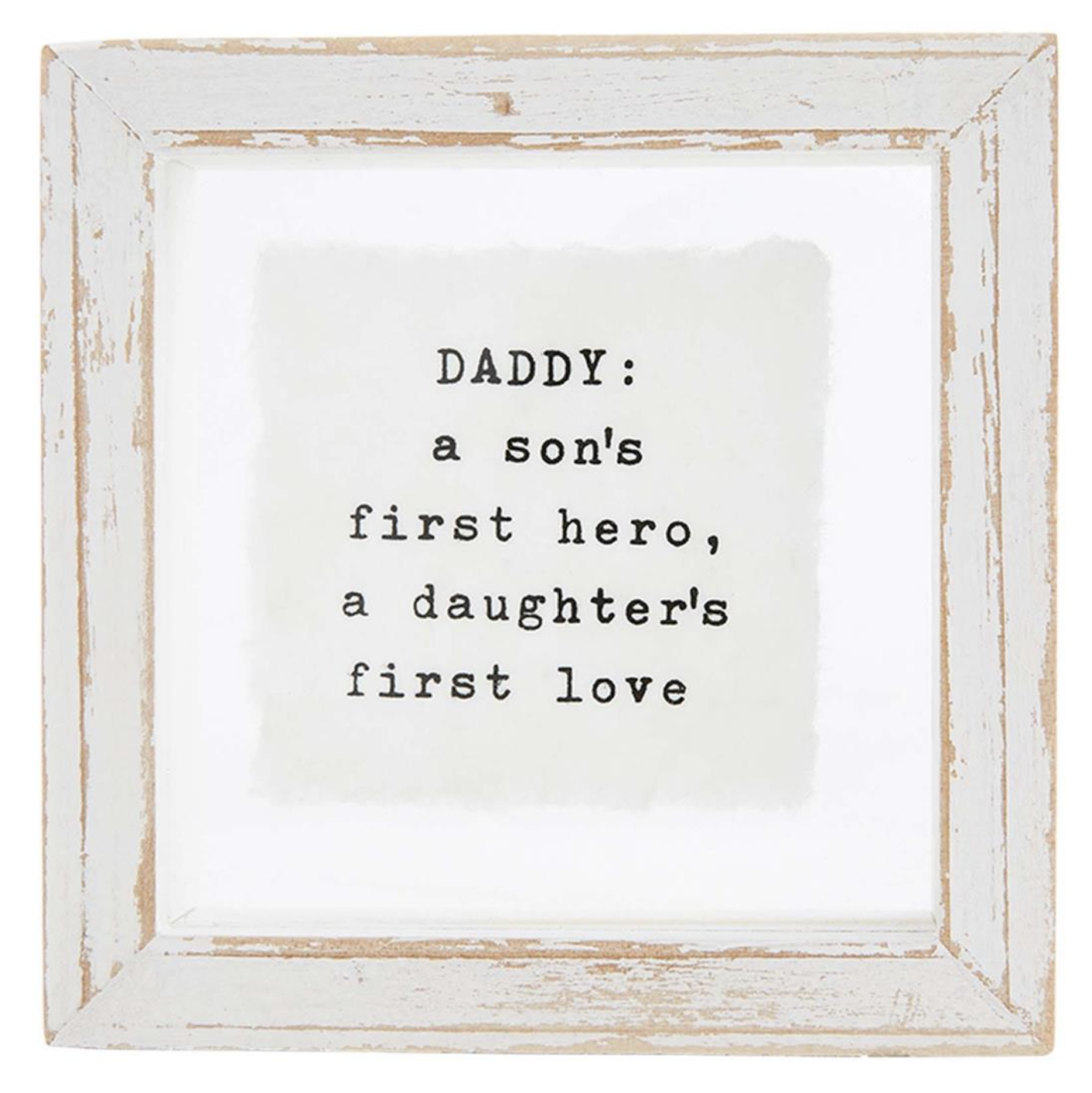 Daddy Glass Plaque
