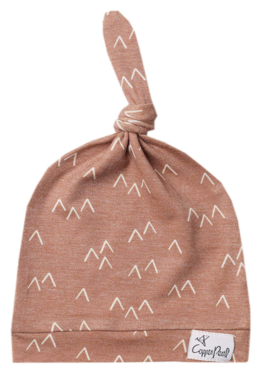 Rocky Copper Pearl Top Knot Hat