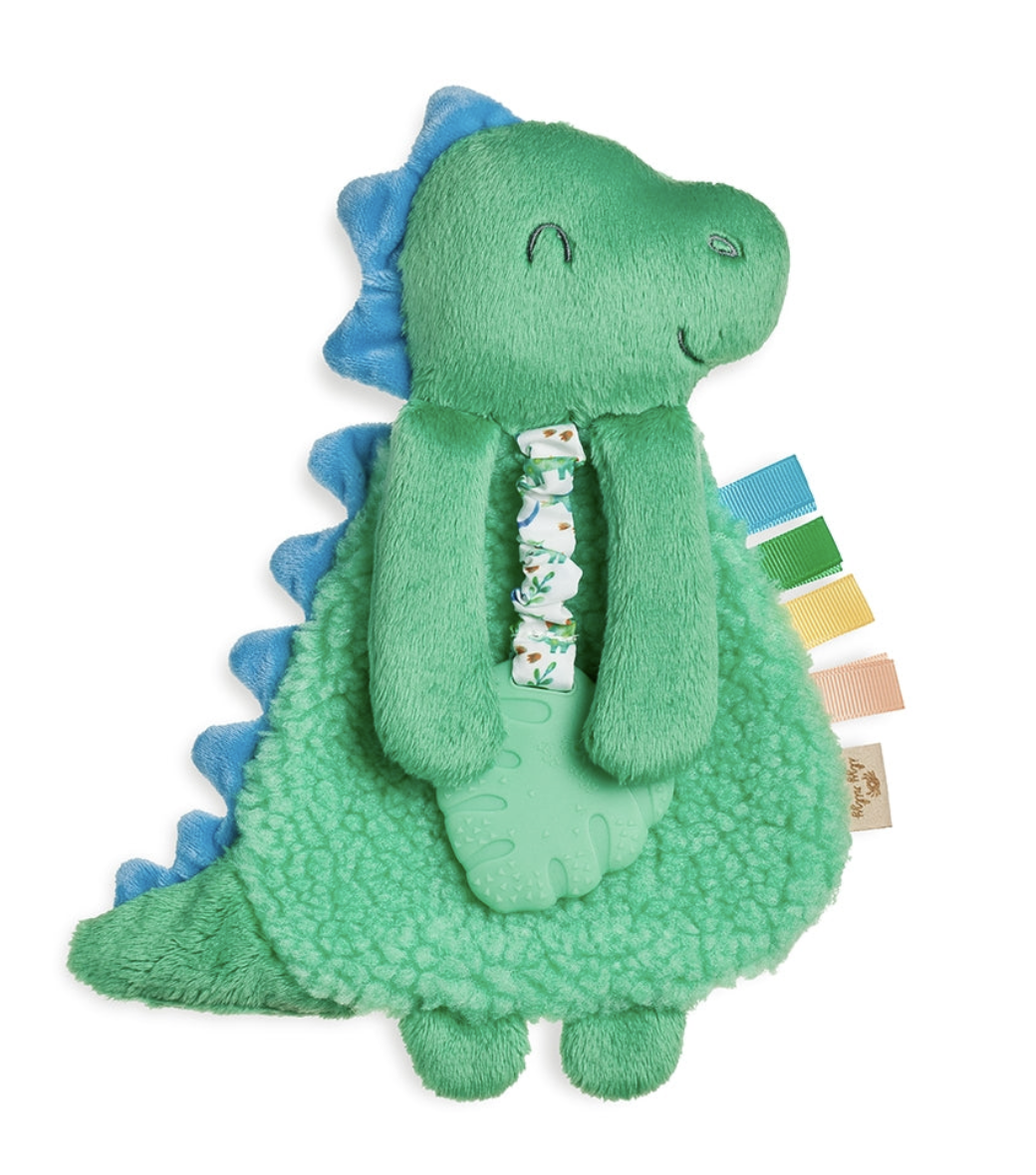 Itzy Lovey Green Dino w/ Teether