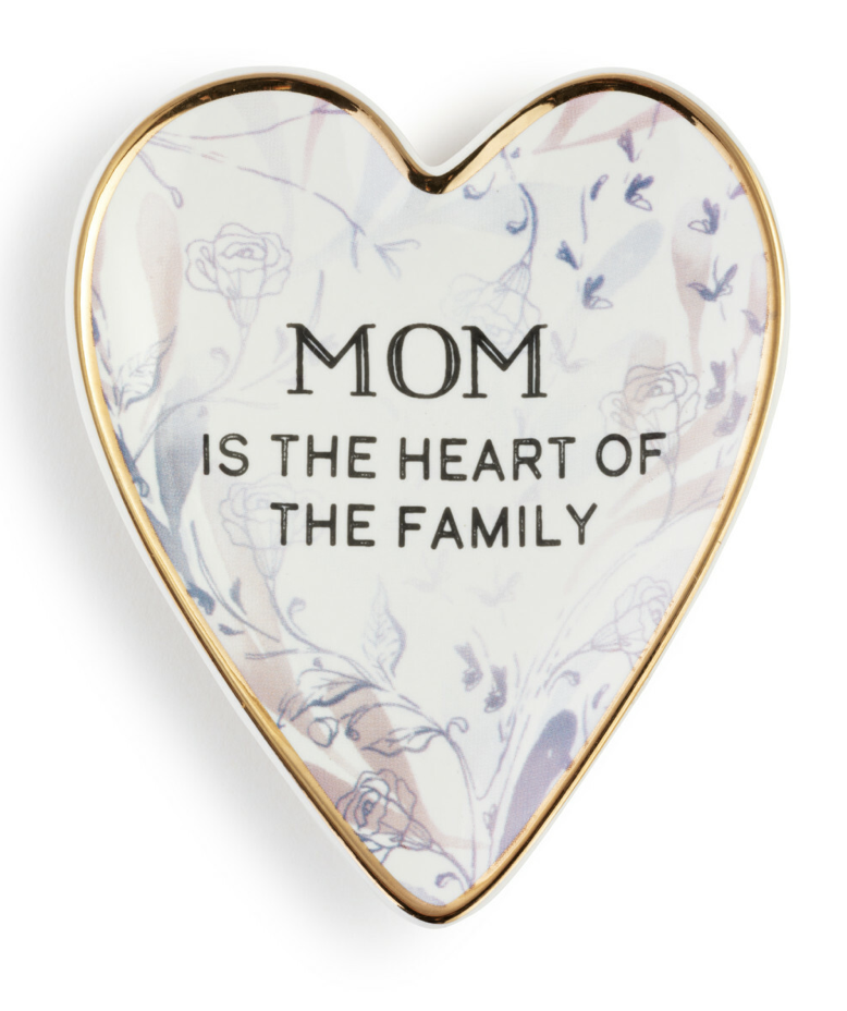 Mom Art Heart Trinket Dish