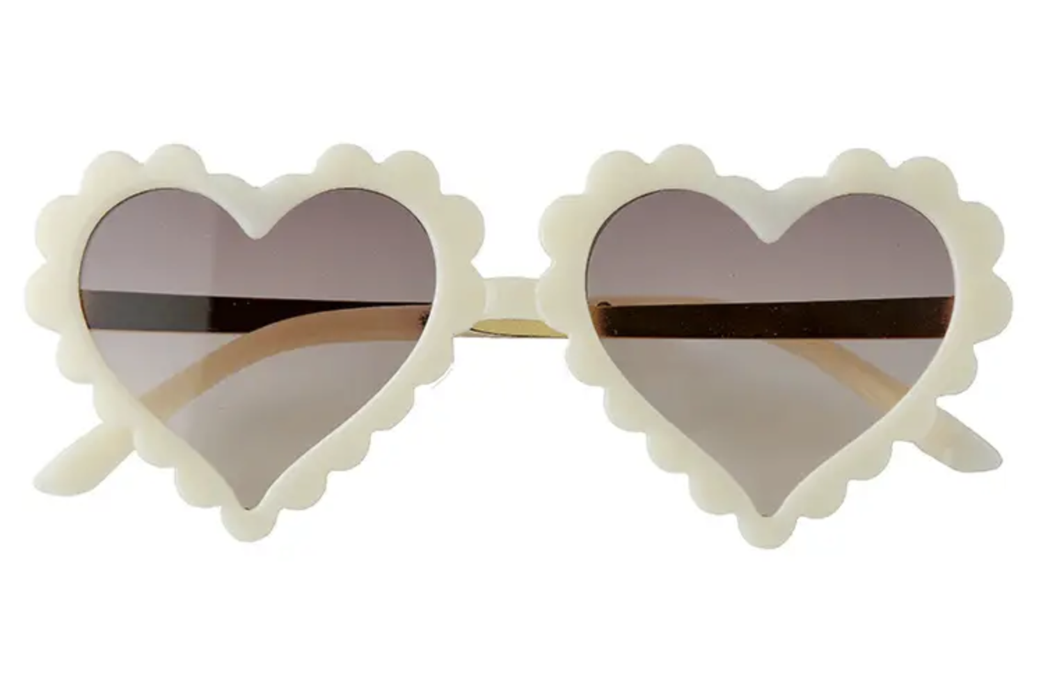 Kids Heart Sunglasses Ivory