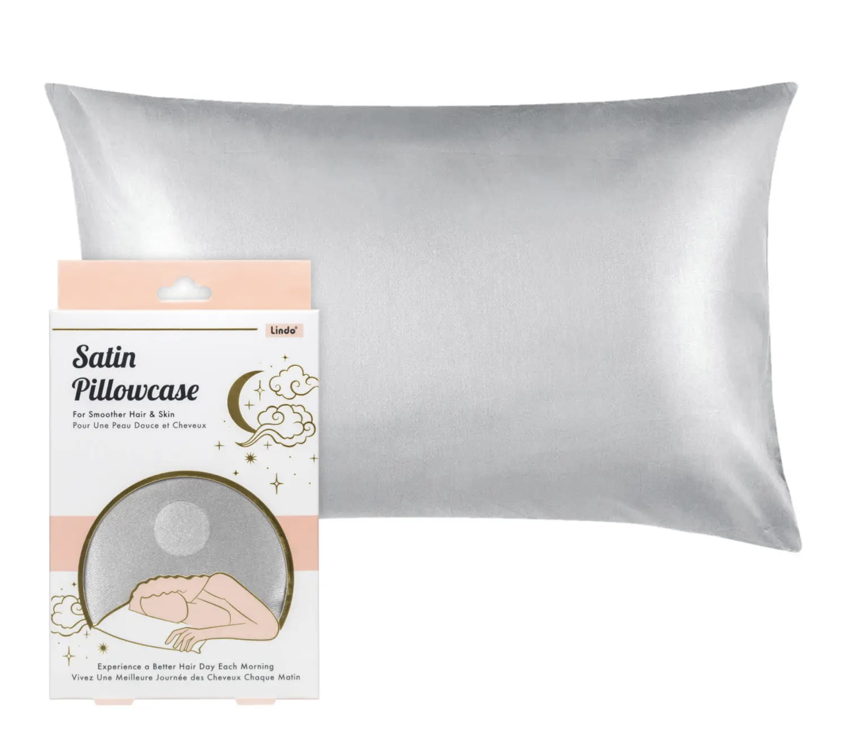 Standard Satin Pillowcase - Assorted Colors