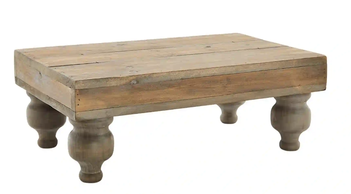 Wood Footed Serving Stand