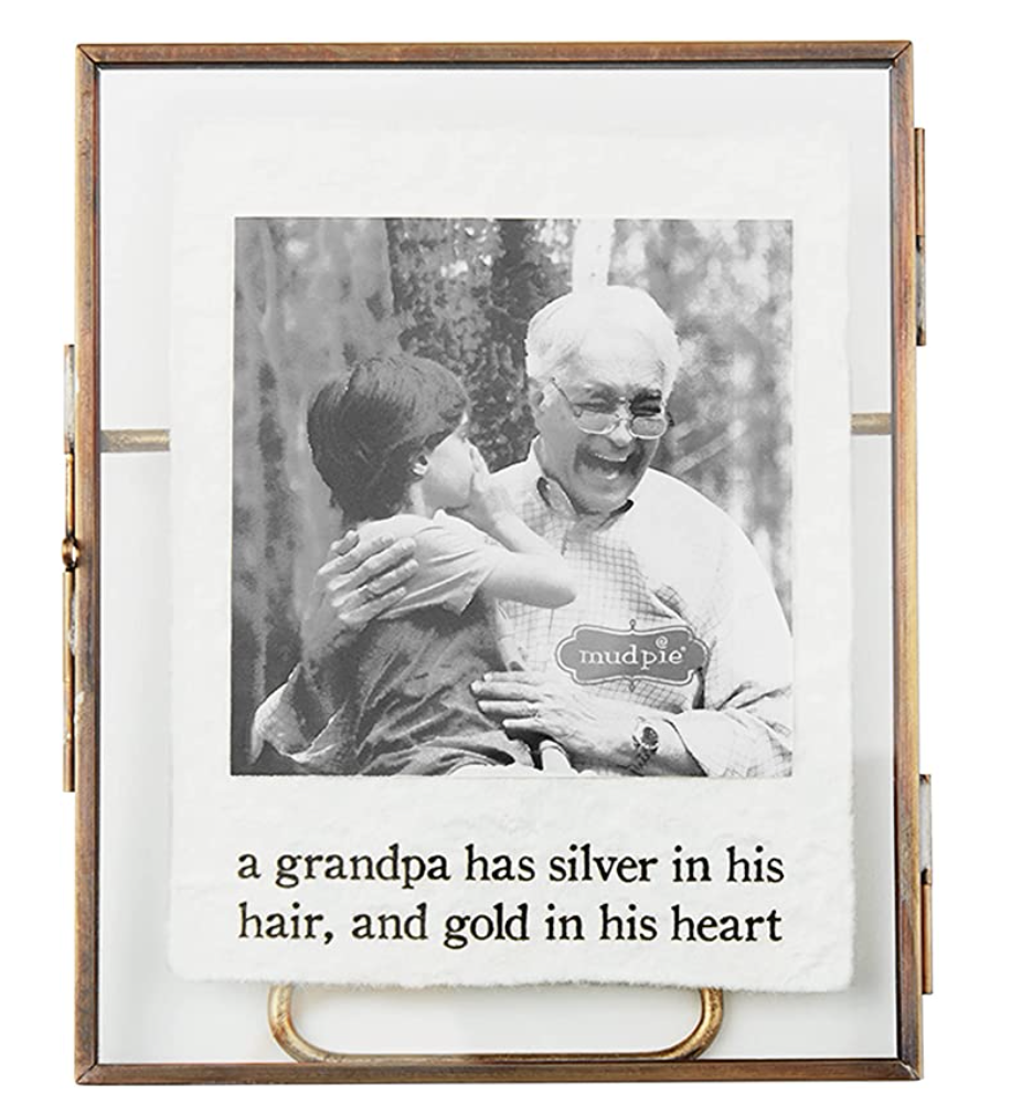 Grandpa Glass Metal Frame 3x3