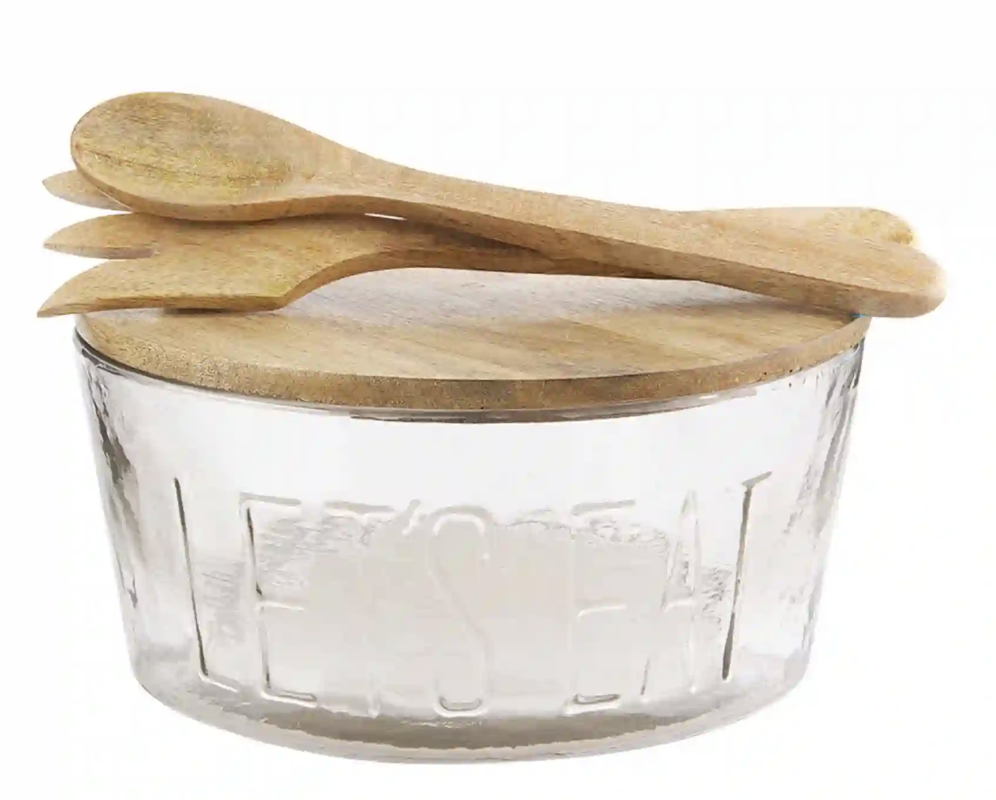 Let's Eat Glass Bowl Set