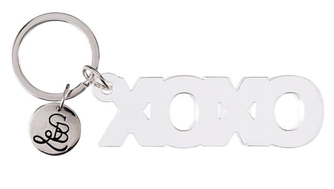Acrylic Word Keychain- XOXO