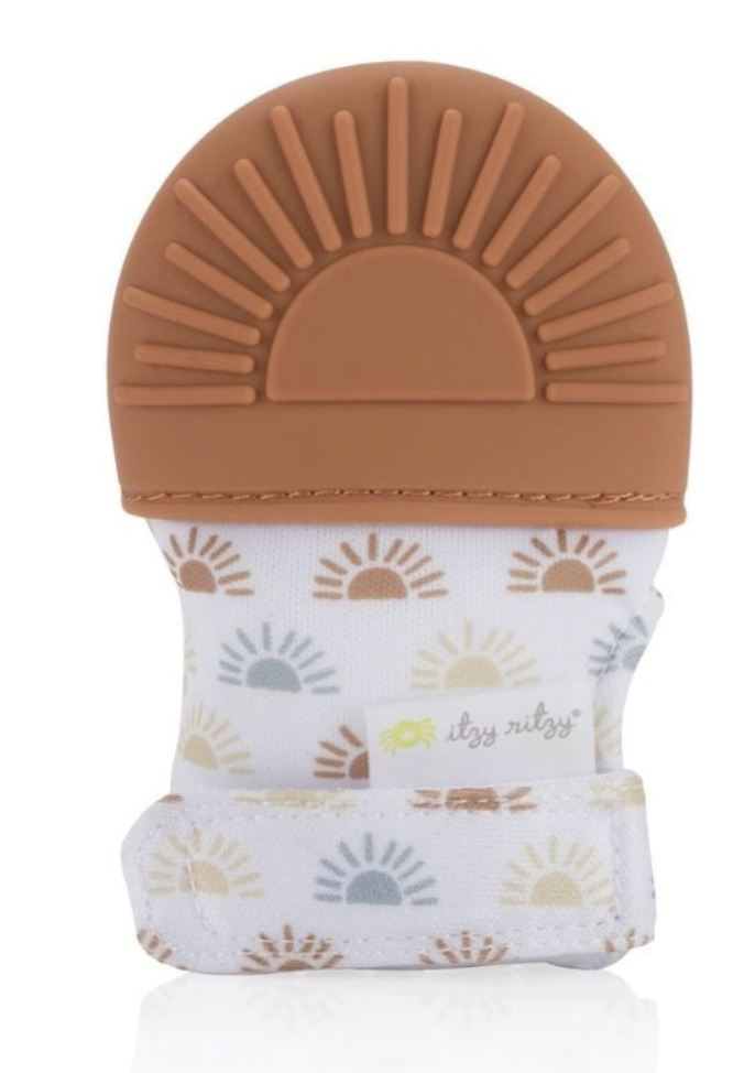 Itzy Mitt Silicone Teething Mitts- Sun