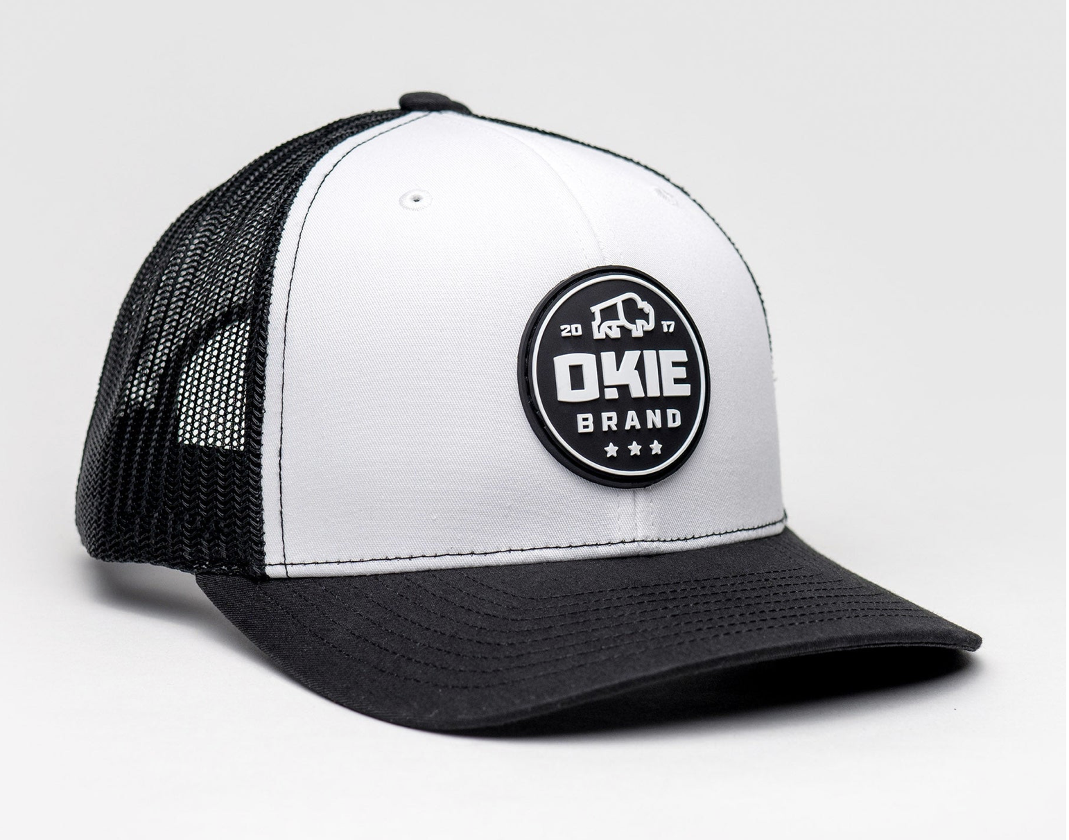 Tatanka - White/Black Mesh-Back Okie Brand Hat