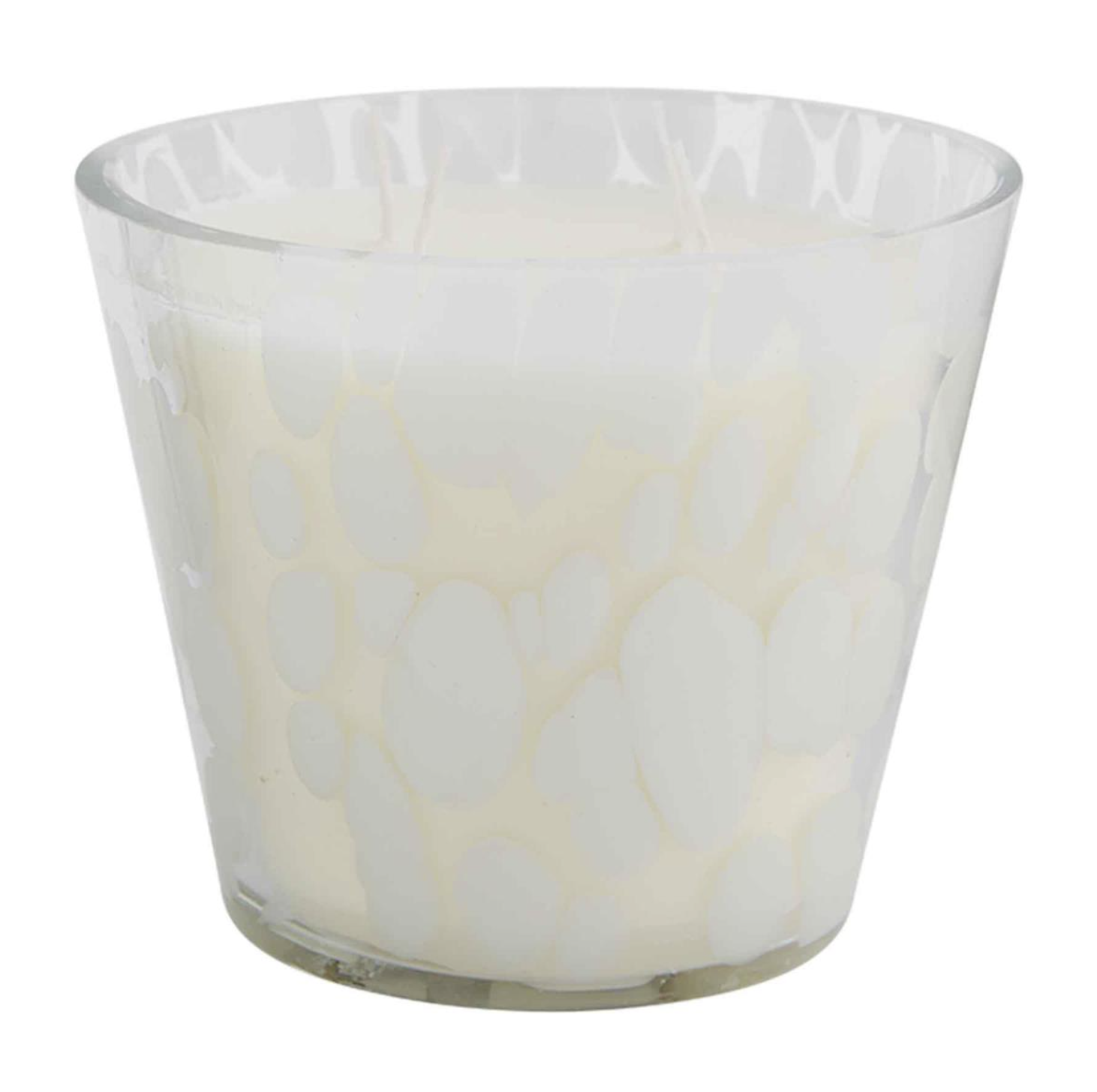 Cream Scattered Dot Candle
