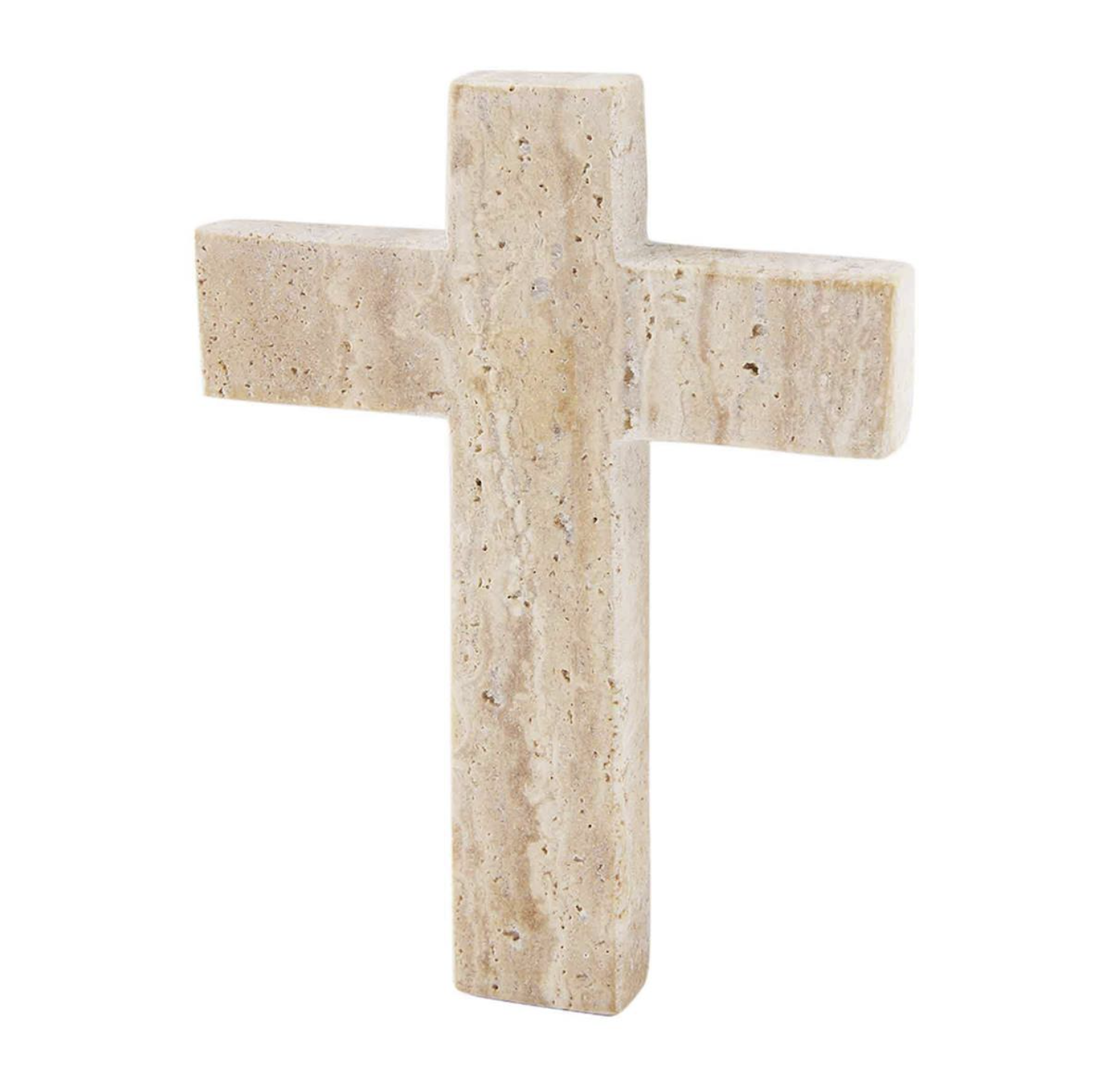 Cream Travertine Cross