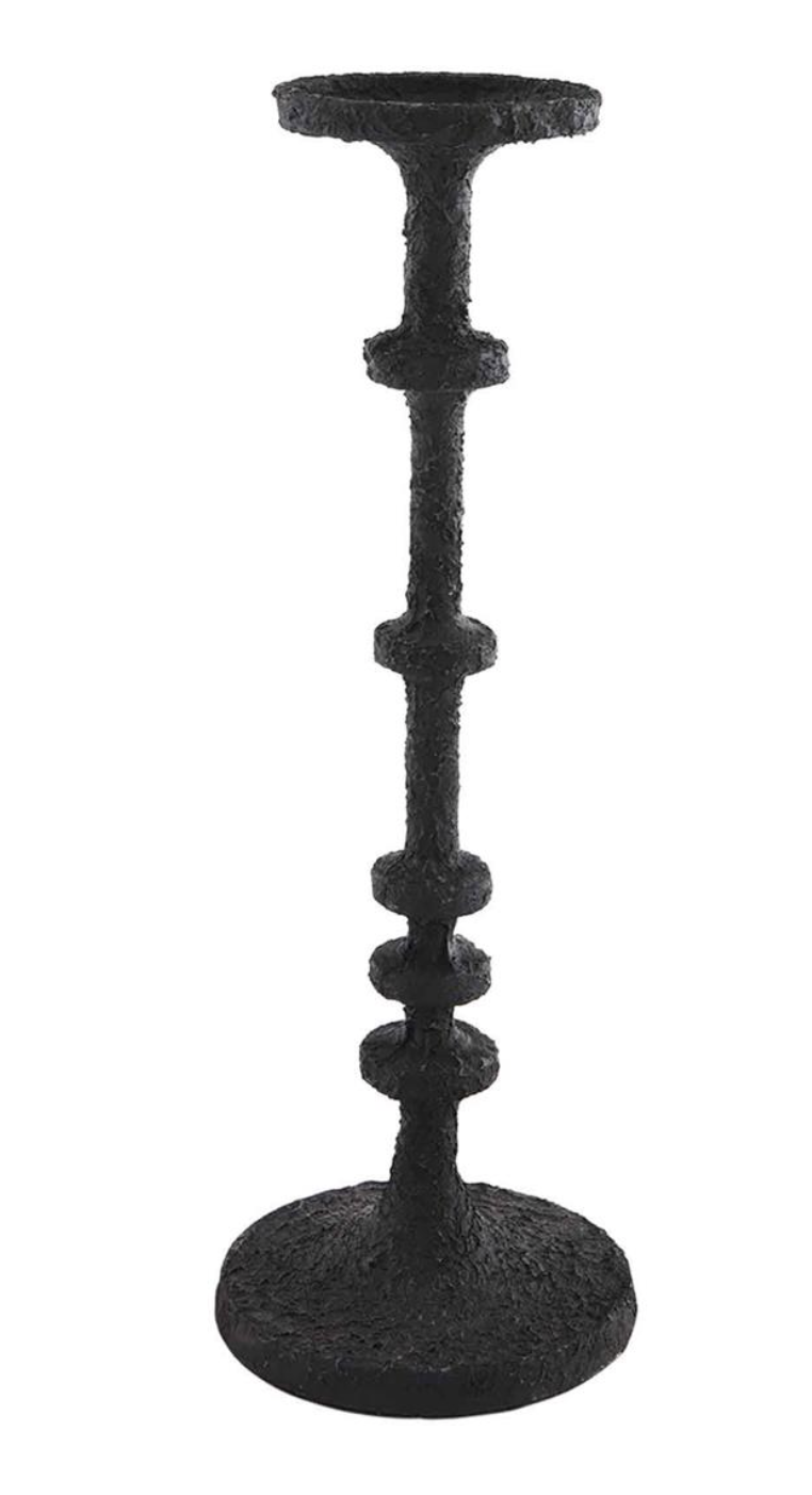 Small Black Metal Candlestick