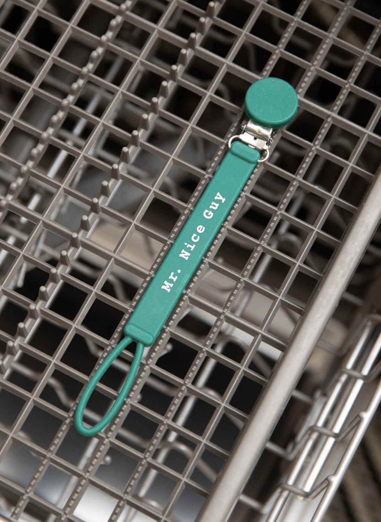 Bella Tunno Printed Pacifier Clip- Mr. Nice Guy