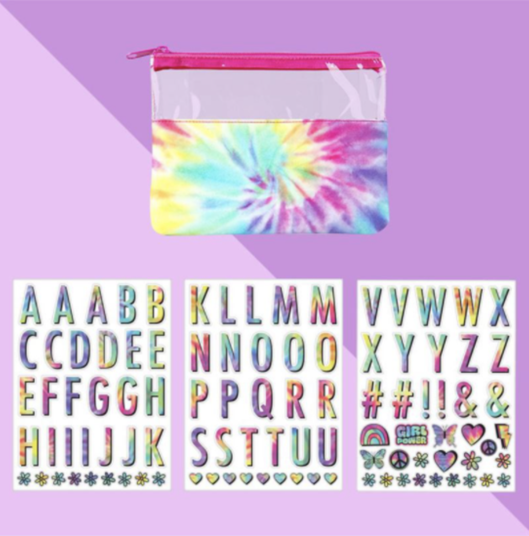 Tie Dye Personalize It Pouch with Letters