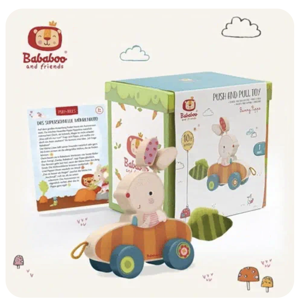 Bunny Bababoo Push and Pull Toy