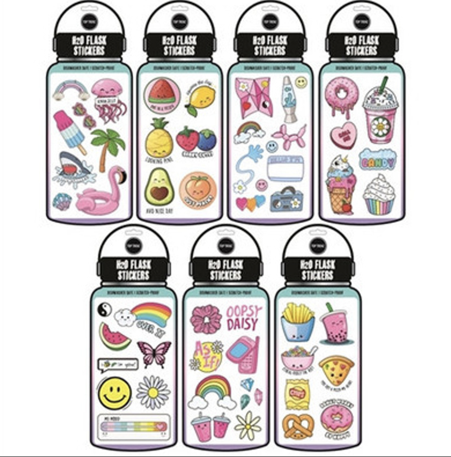 H2O Flask Sticker Packs- Assorted