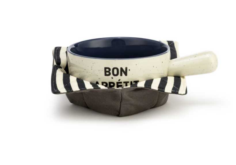 Soup Crock & Bowl Cozy- Bon Appetit