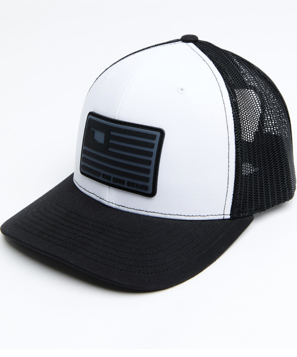 Billy- Black/White Mesh Snap Back Okie Brand Hat