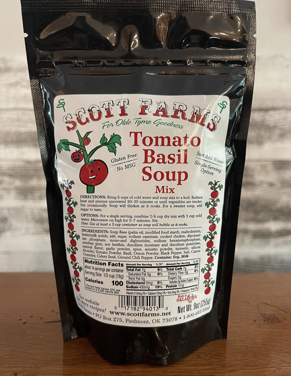 Scott Farms Tomato Basil Soup Mix