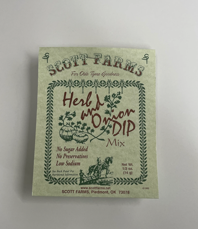 Scott Farms Herb & Onion Dip Mix