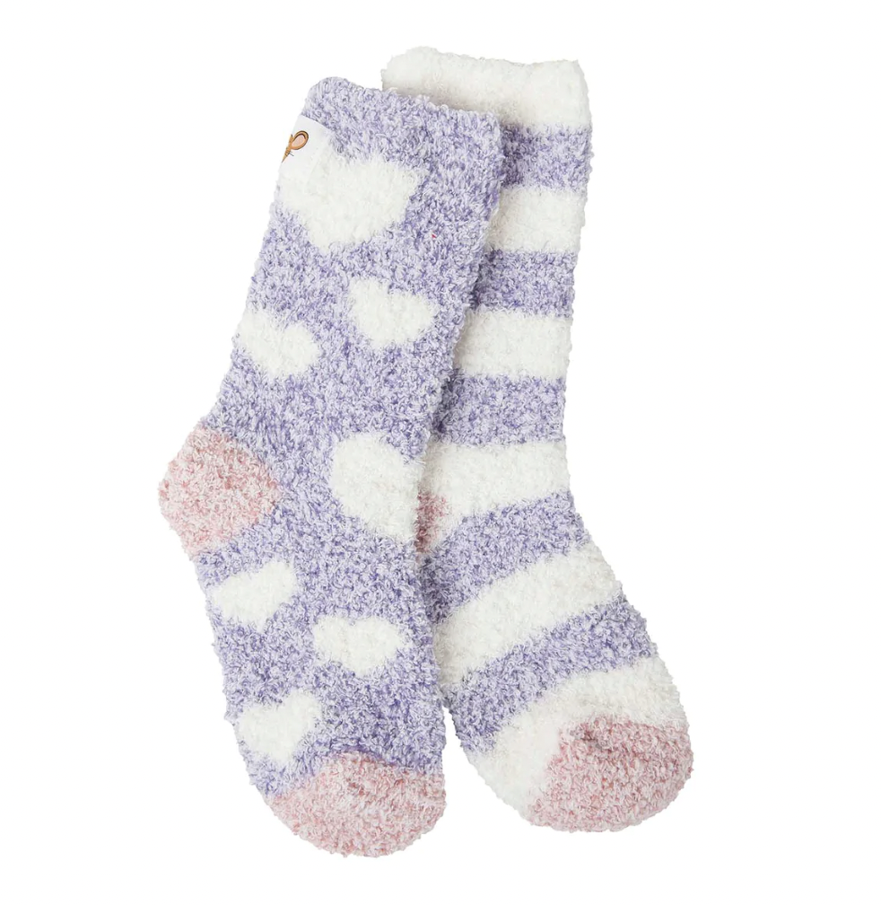 Heart & Stripe Cozy Kid's Socks