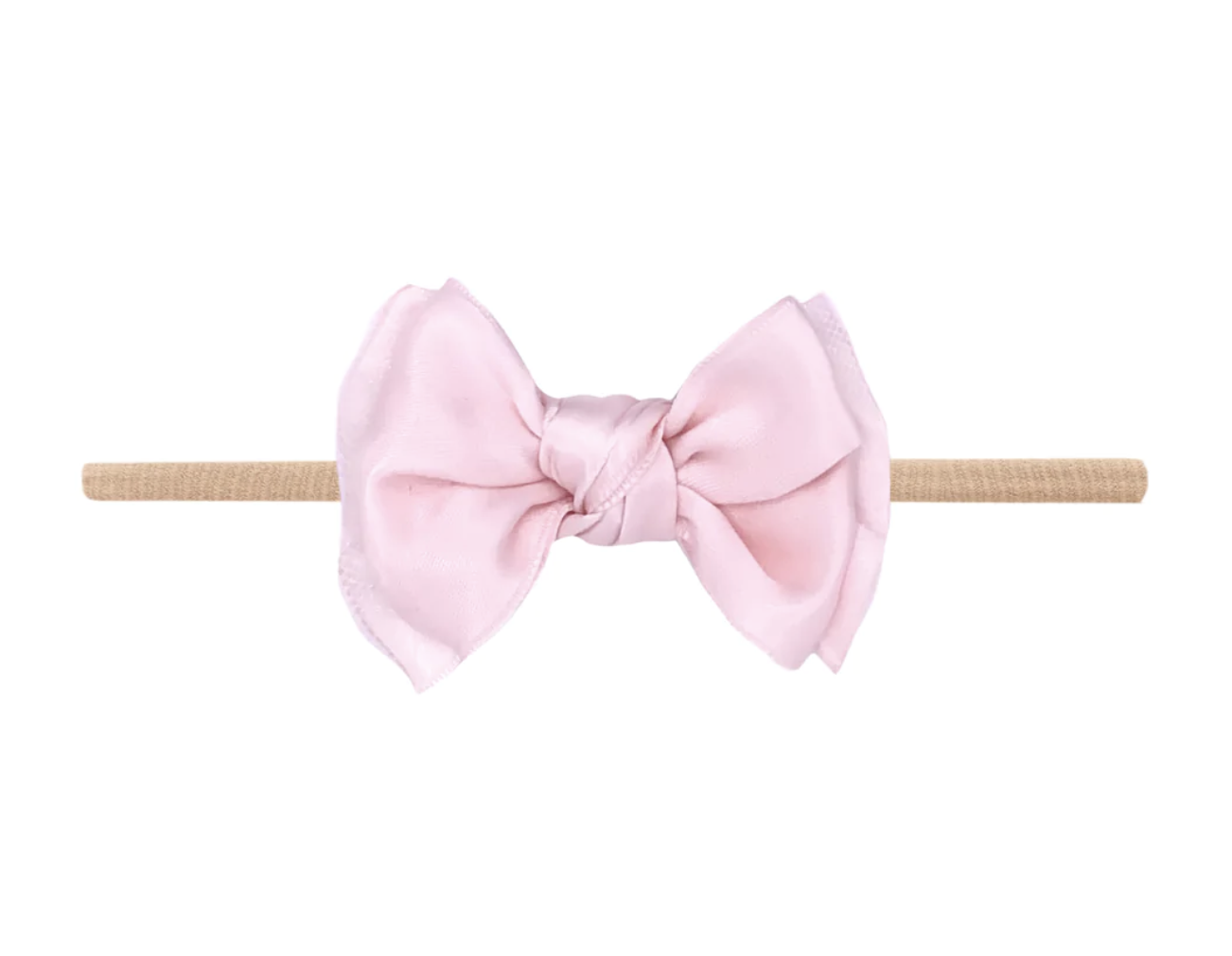 Fab Soft Nylon Skinny Headband Blush