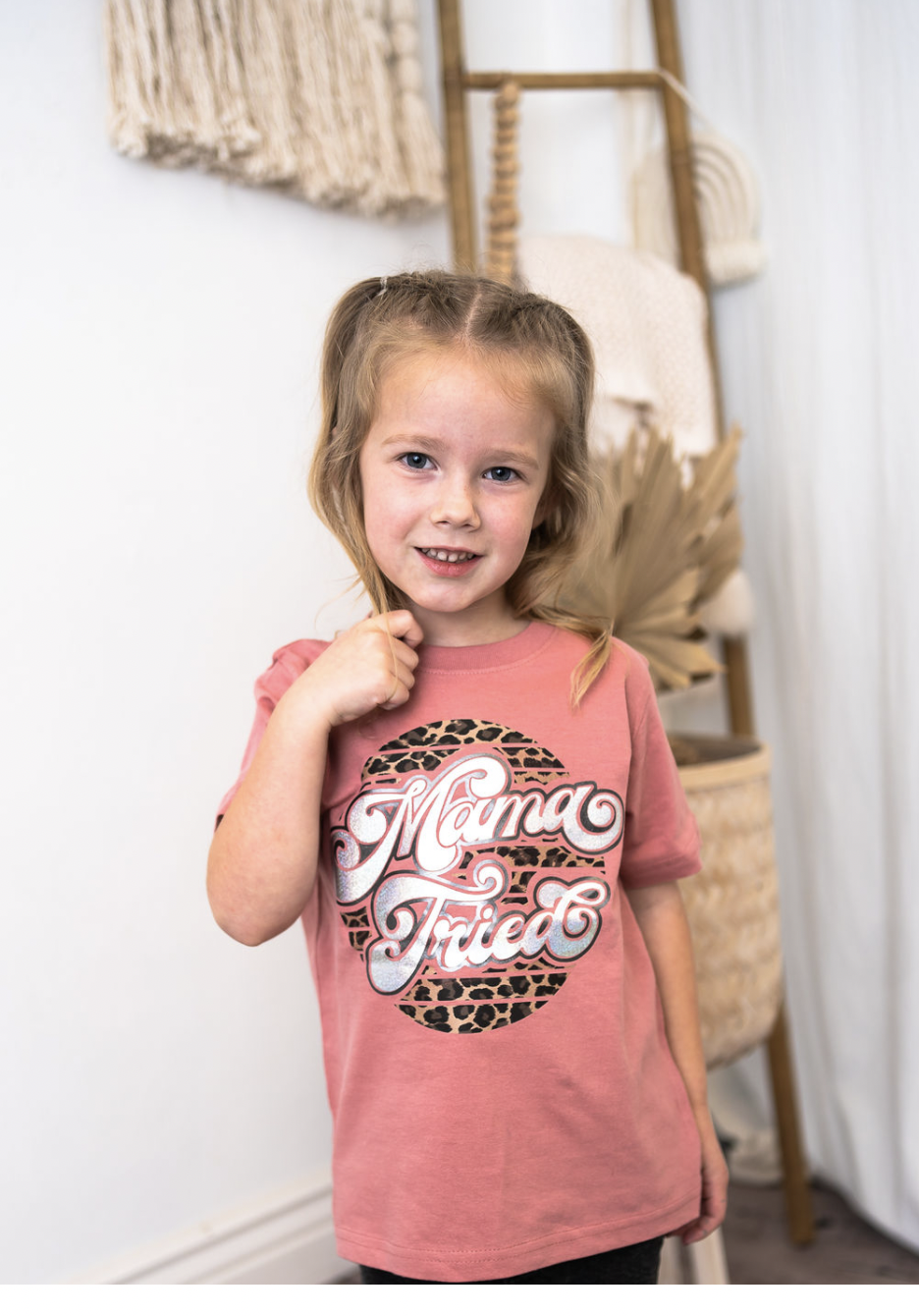 Mauve Mama Tried Kid's Tee