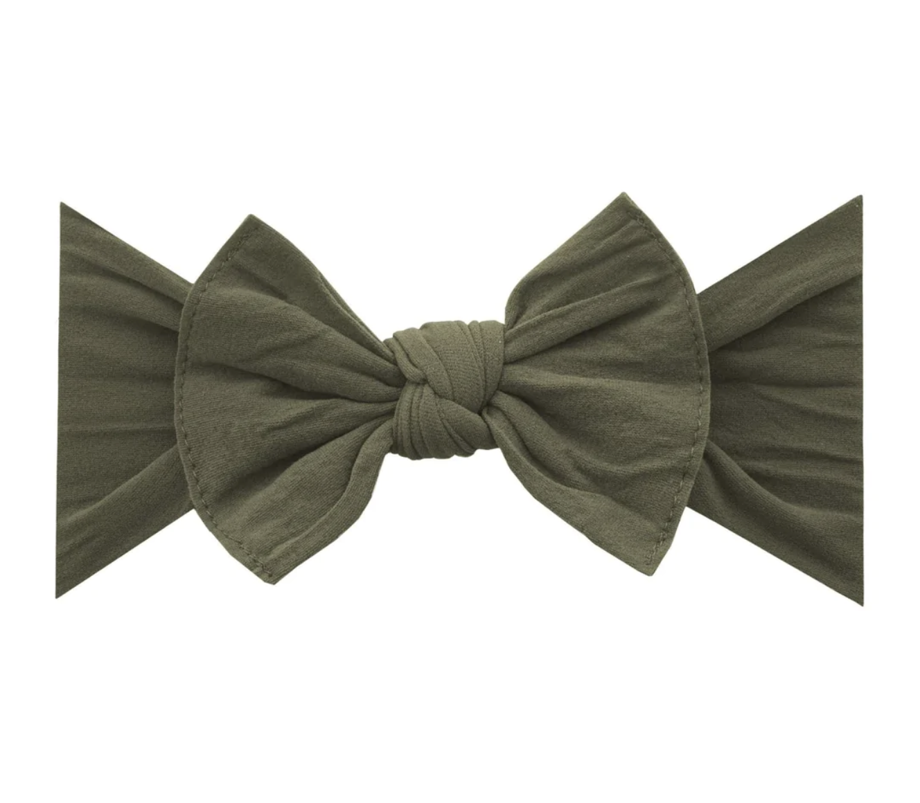 Original Knot Soft Nylon Headband Army Green