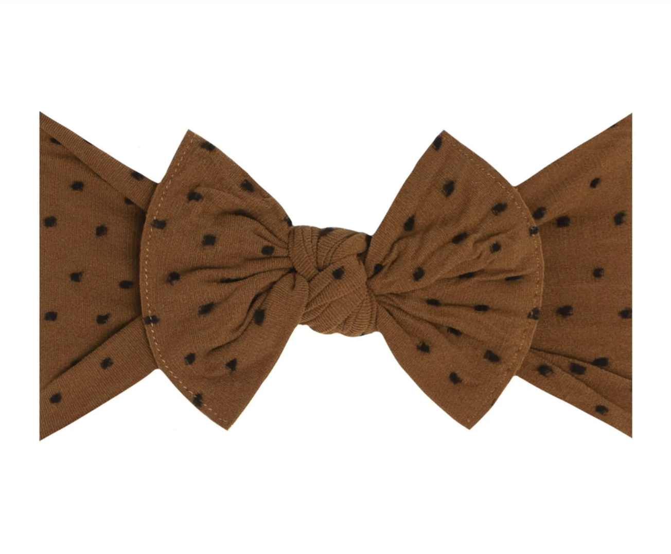 Original Knot Soft Nylon Headband Black Dot