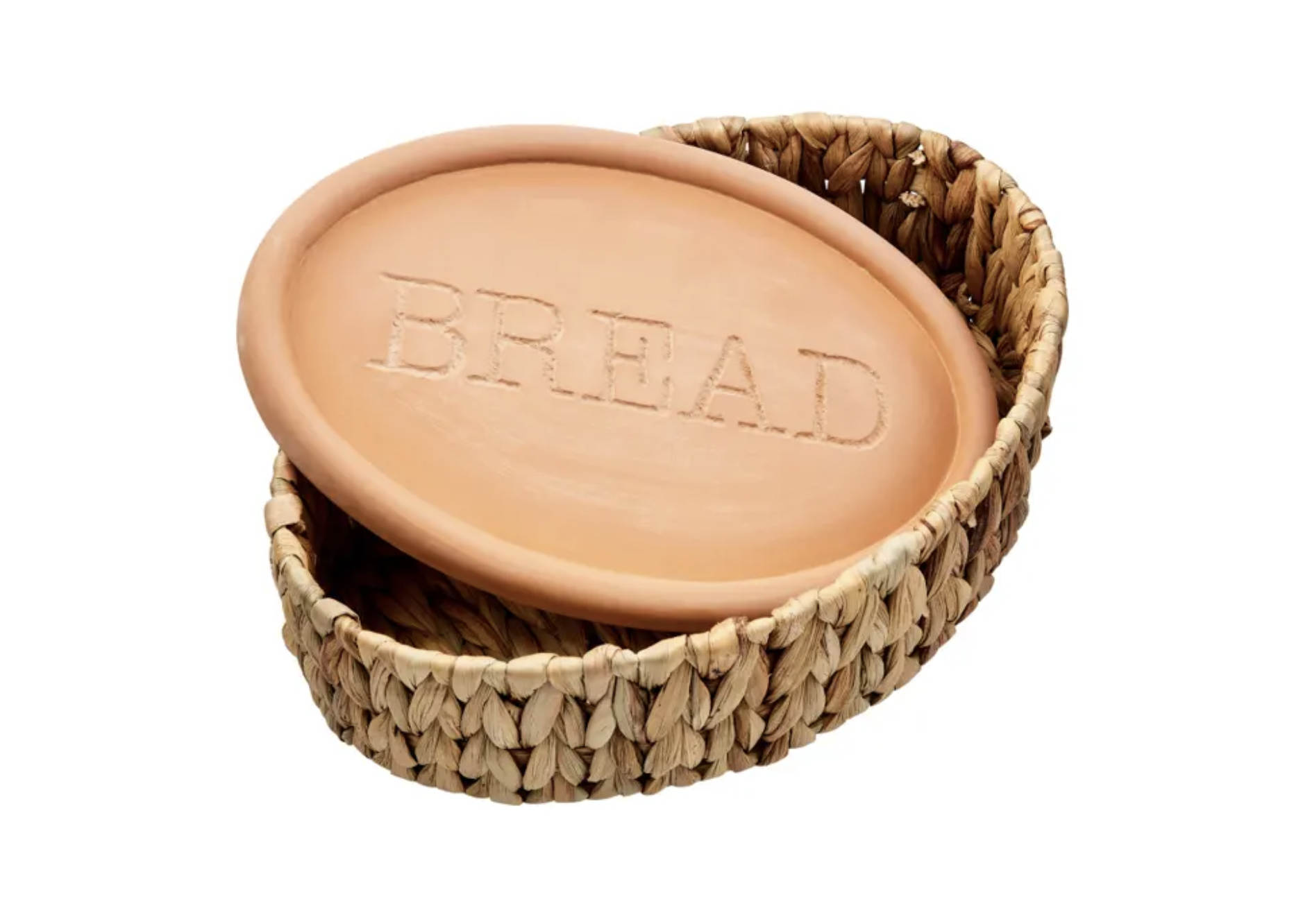 Terra Cotta Bread Warmer and Basket