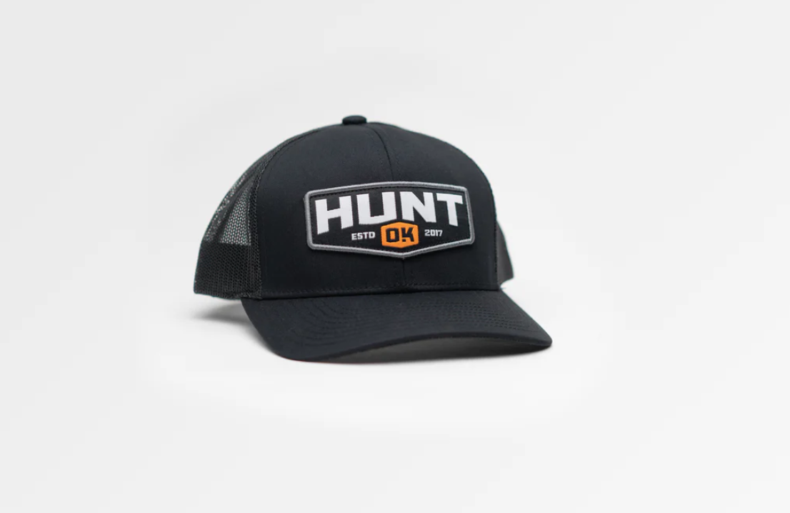 Hunt White Black Mesh Back Hat