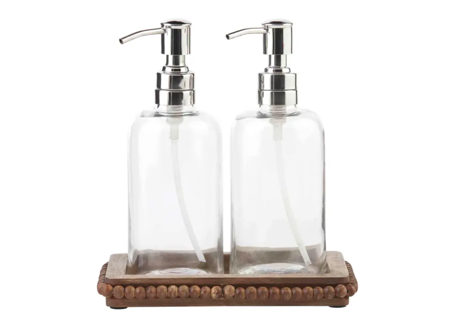 Wood Beaded Soap Set