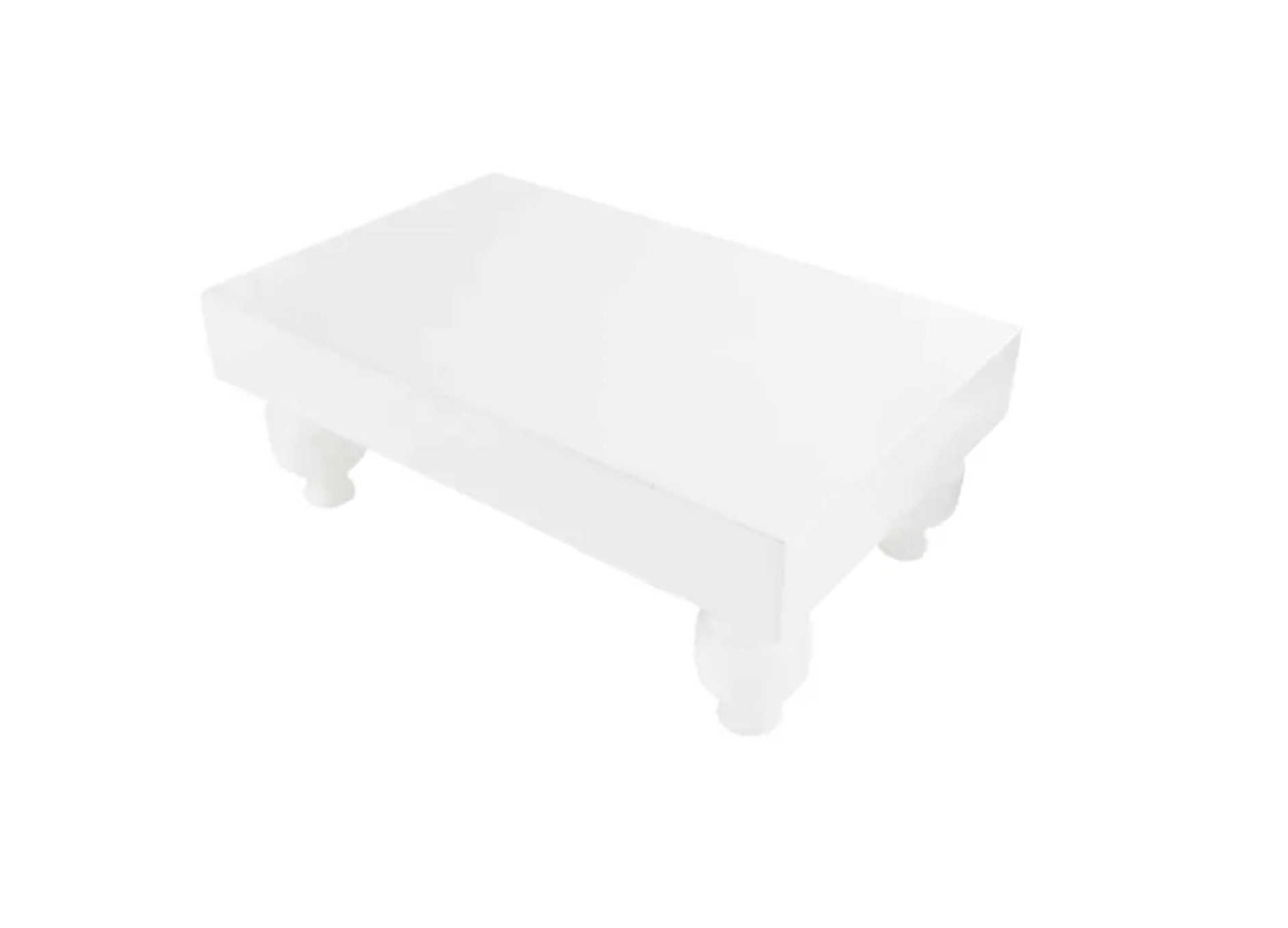 White Footed Serving Stand