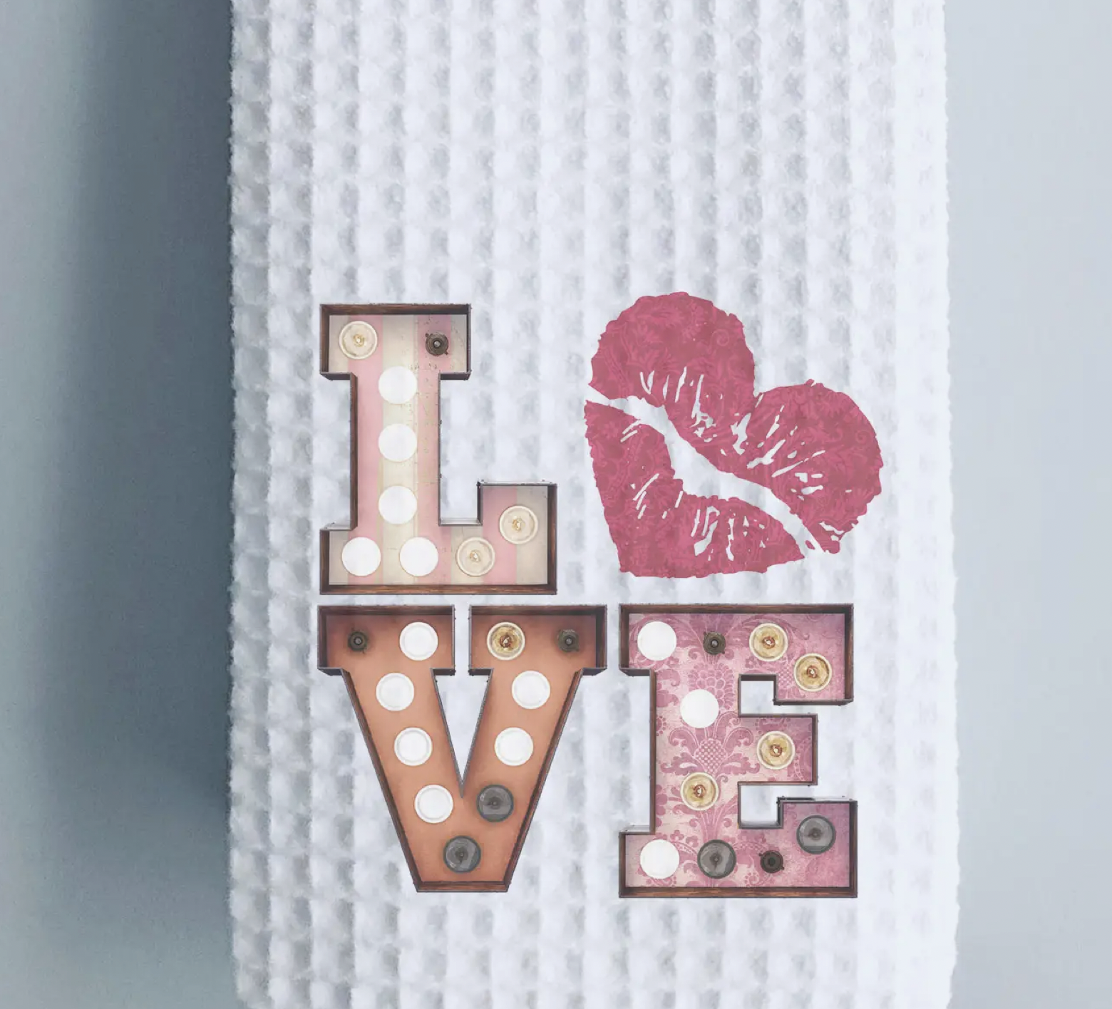 Love Marquee Tea Towel