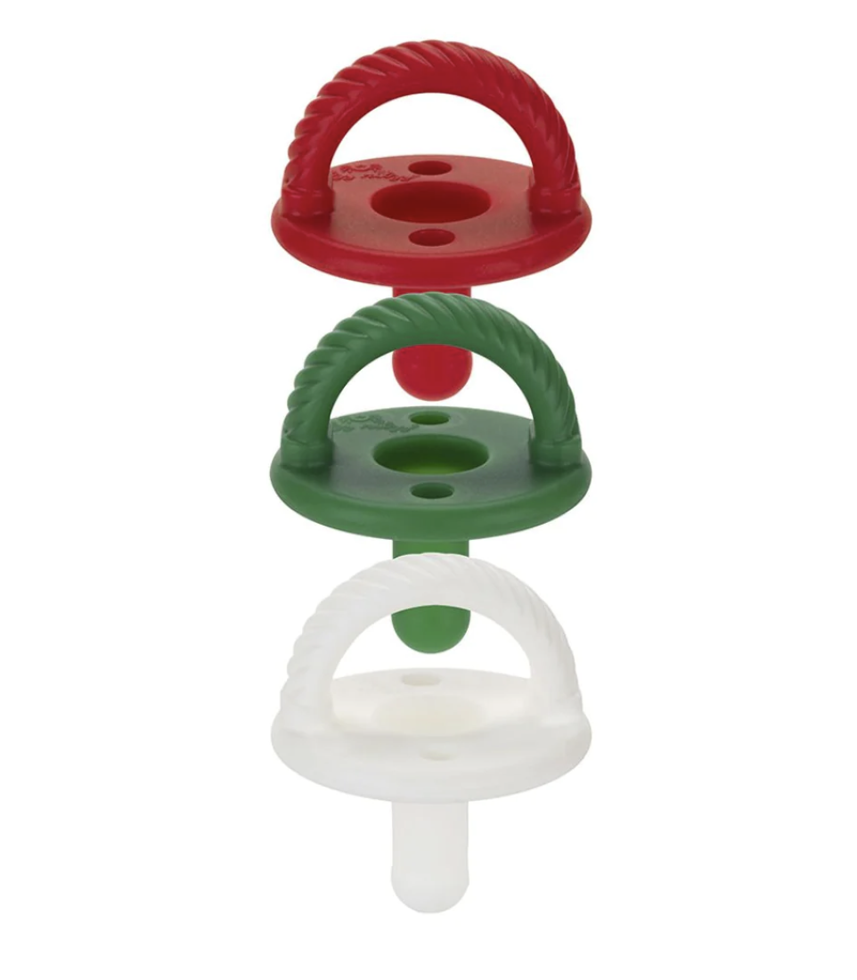 Sweetie Soother Cable Pacifier Set of 3 Holiday