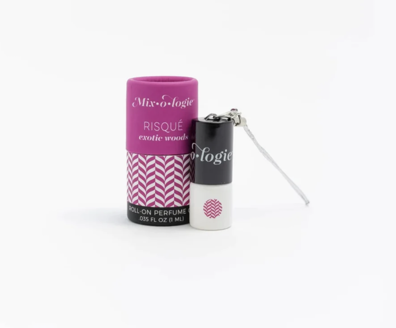 Keychain Mini Roll On Perfume- Risqué Exotic Woods