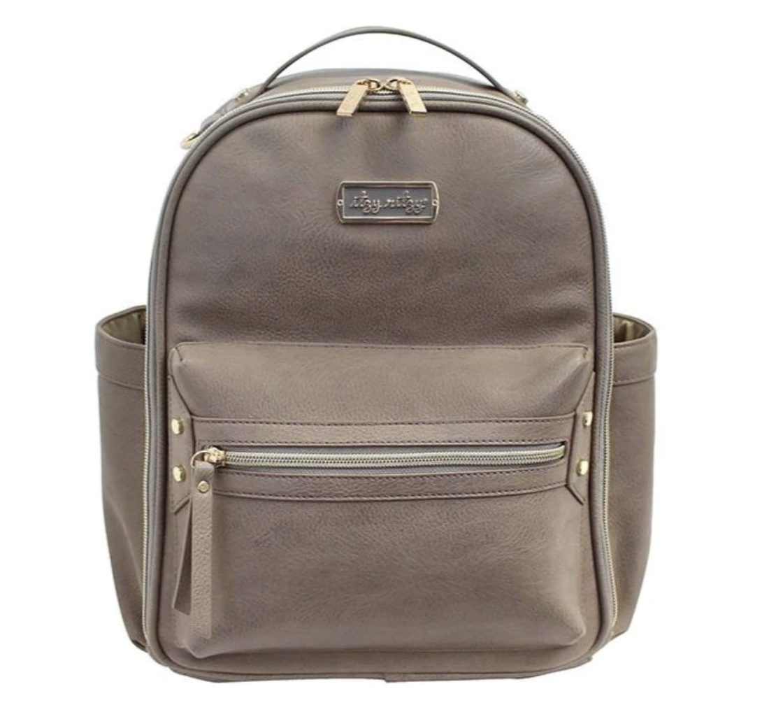 Taupe Itzy Mini Diaper Bag Backpack