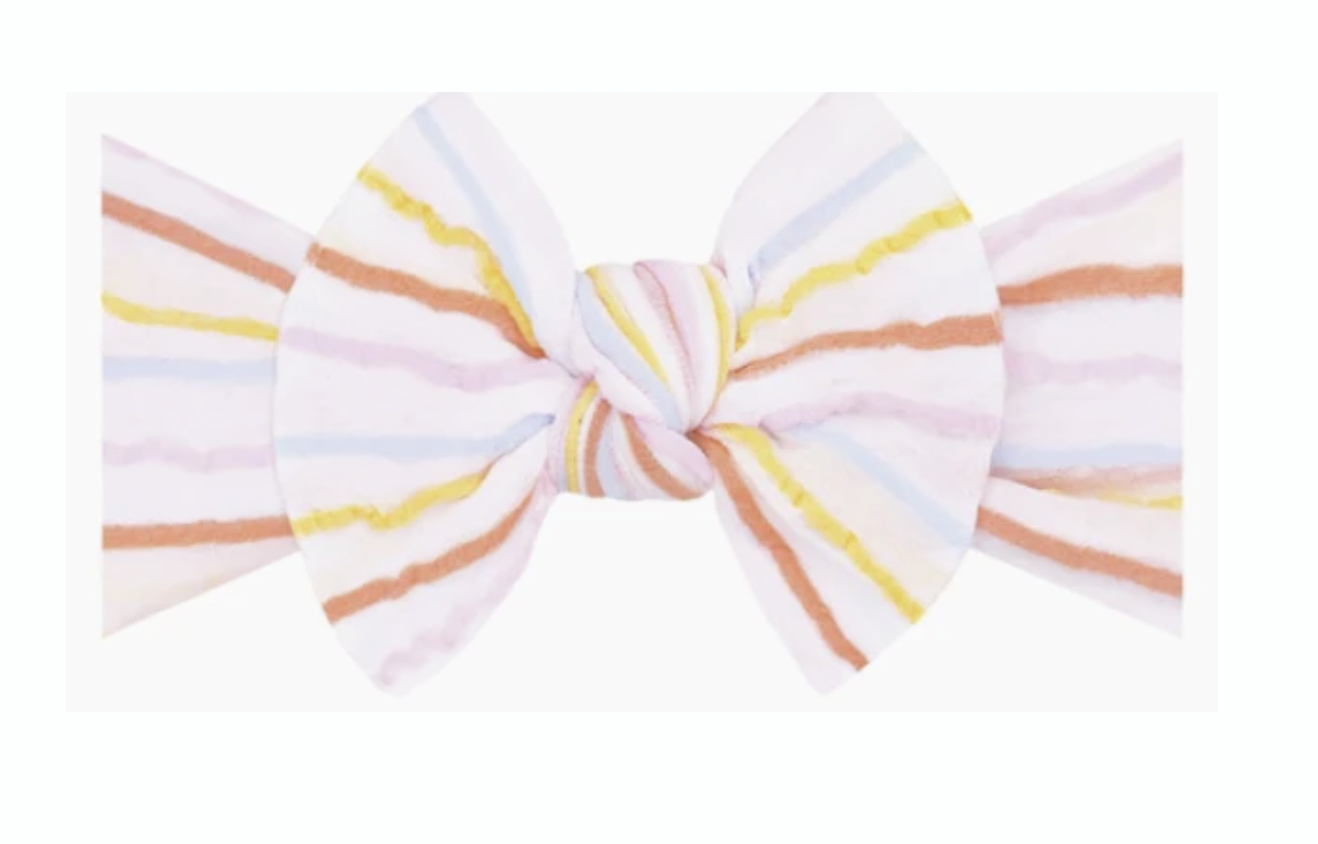 Baby Bling Patterned Knot: Circus Stripe