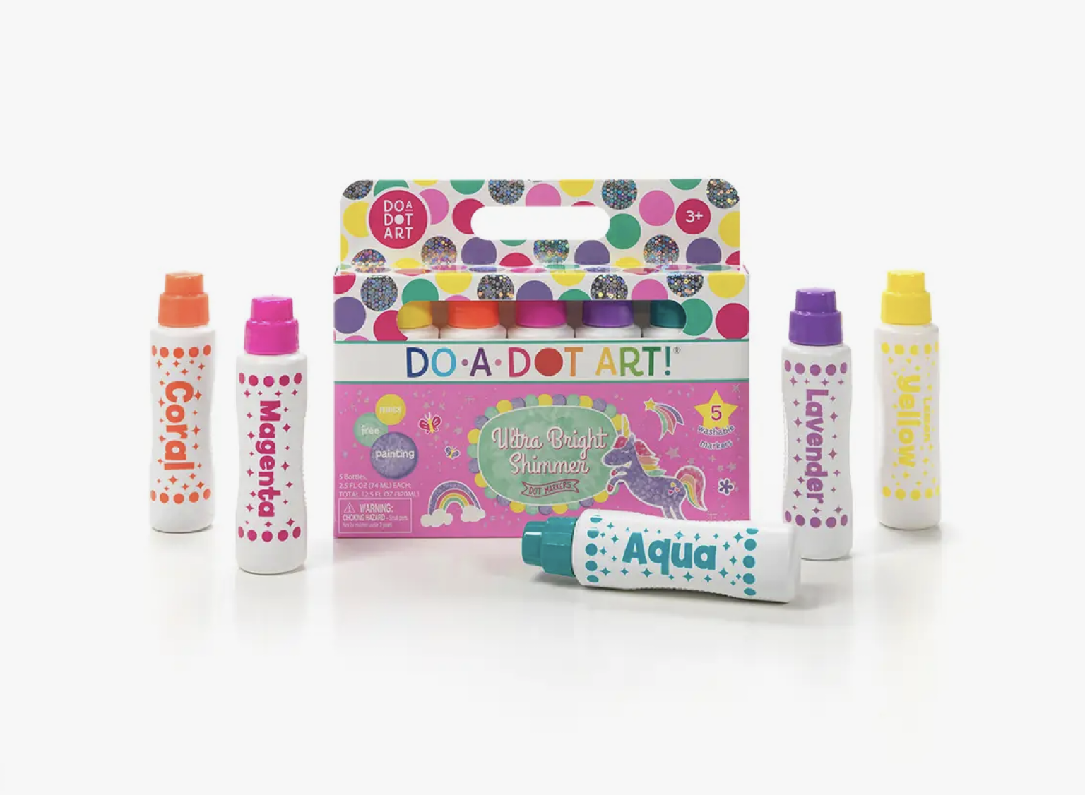 Do A Dot Art Ultra Bright Shimmer Markers- 5 Colors