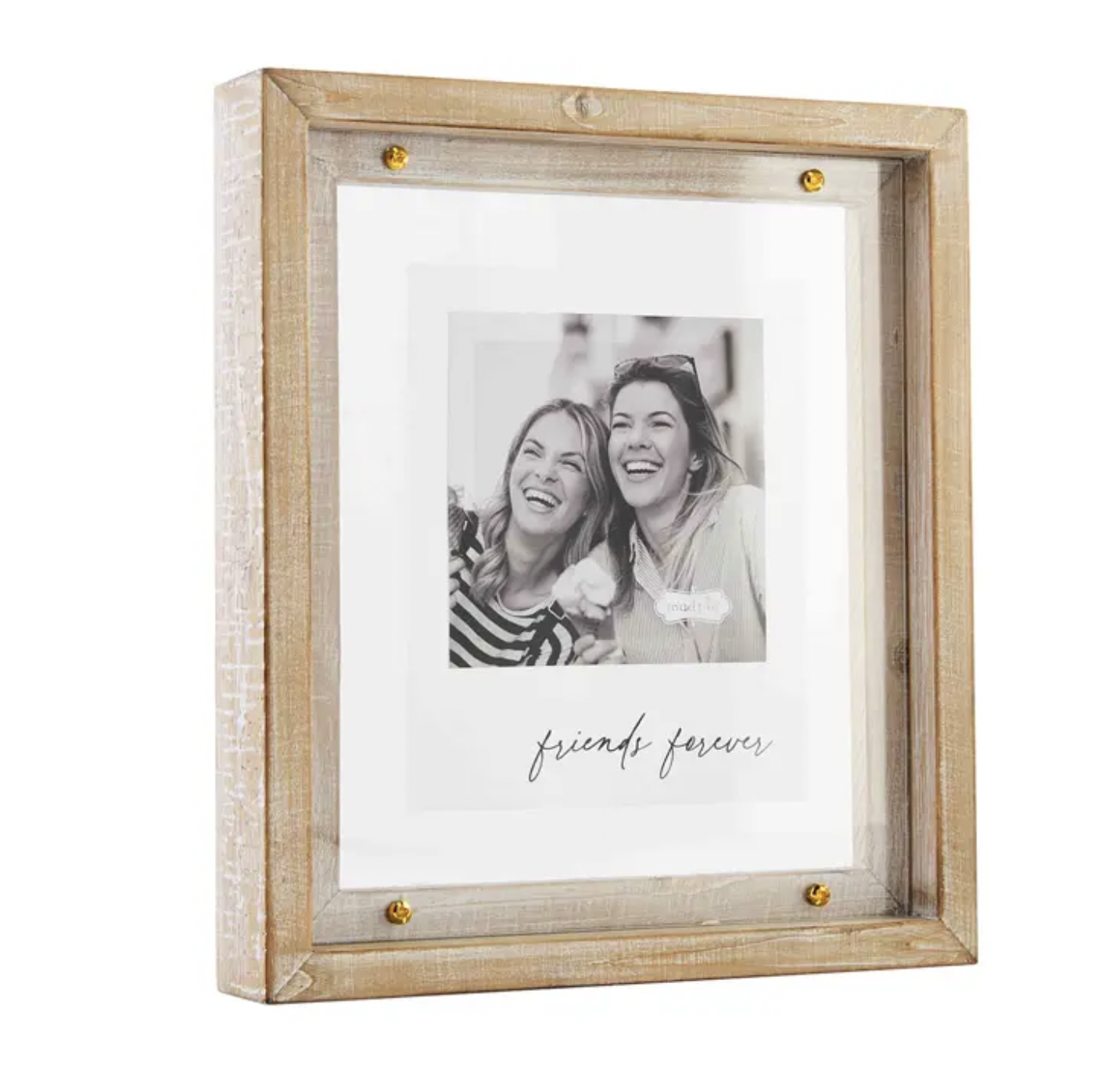 Friends Wood and Brass Frame
