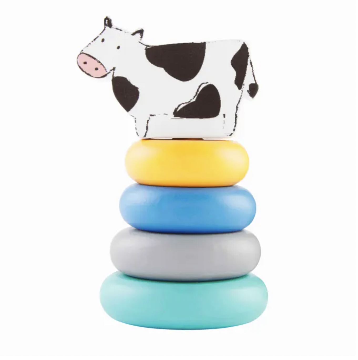 Cow Farm Wood Stacking Toy
