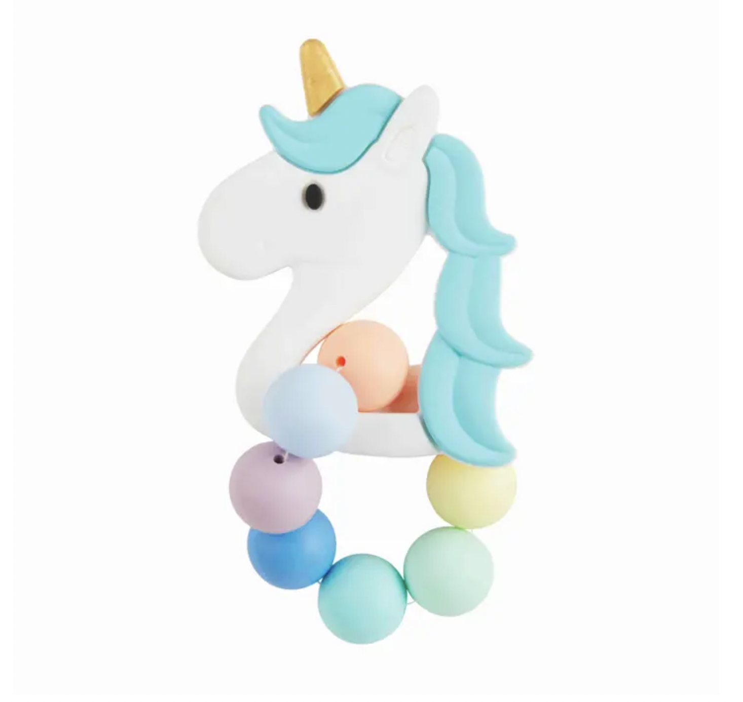 Blue Unicorn Silicone Teether