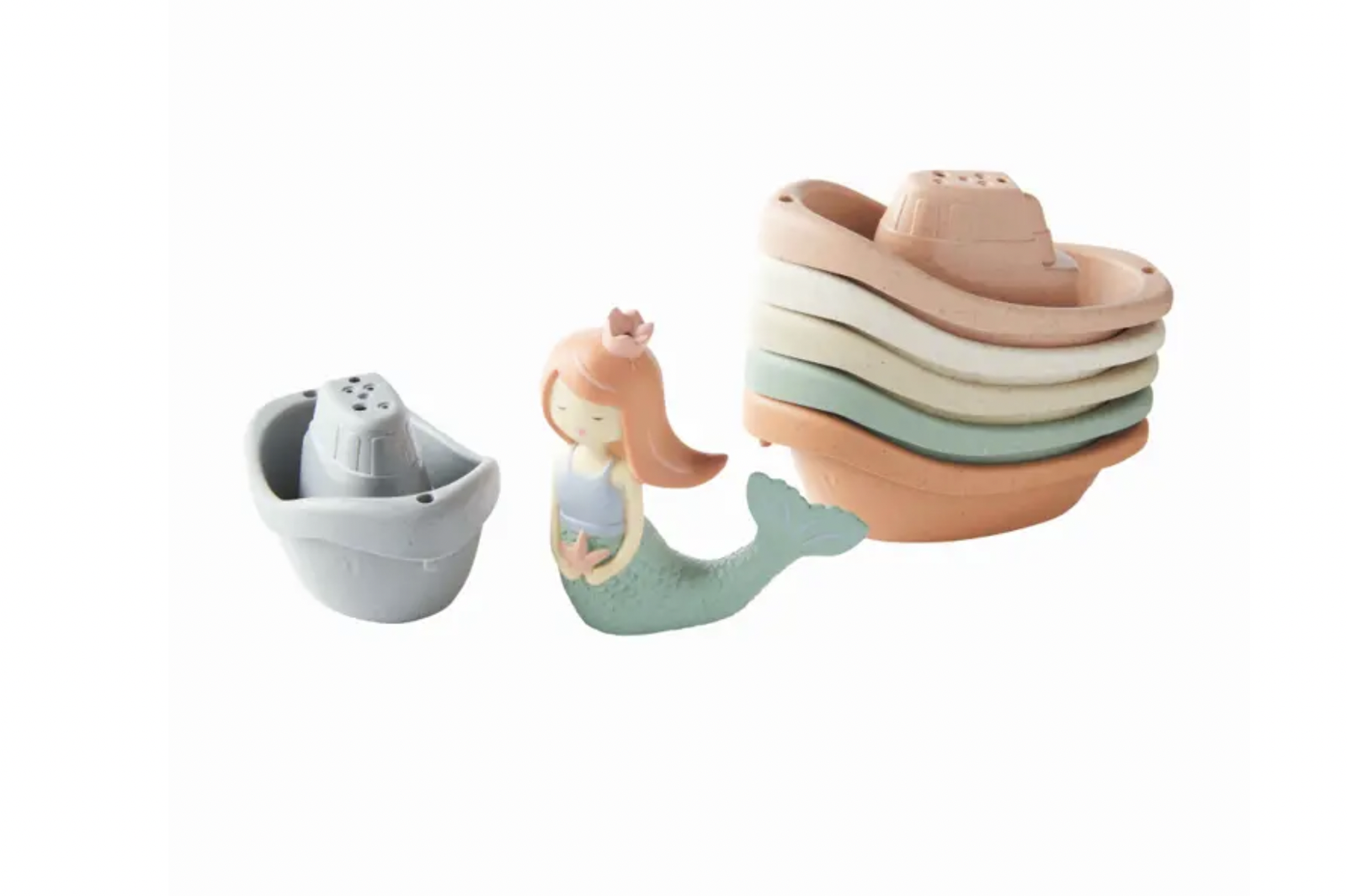 Mermaid Stacking Boat Toy Set