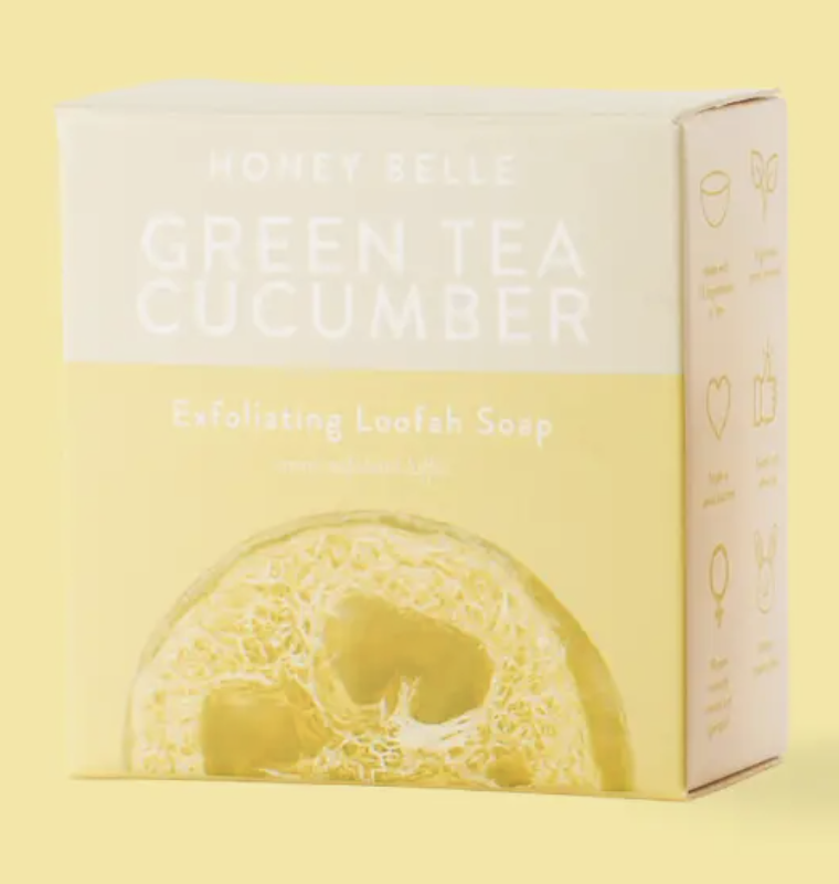 Exfoliating Loofah Soap- Green Tea Cucumber