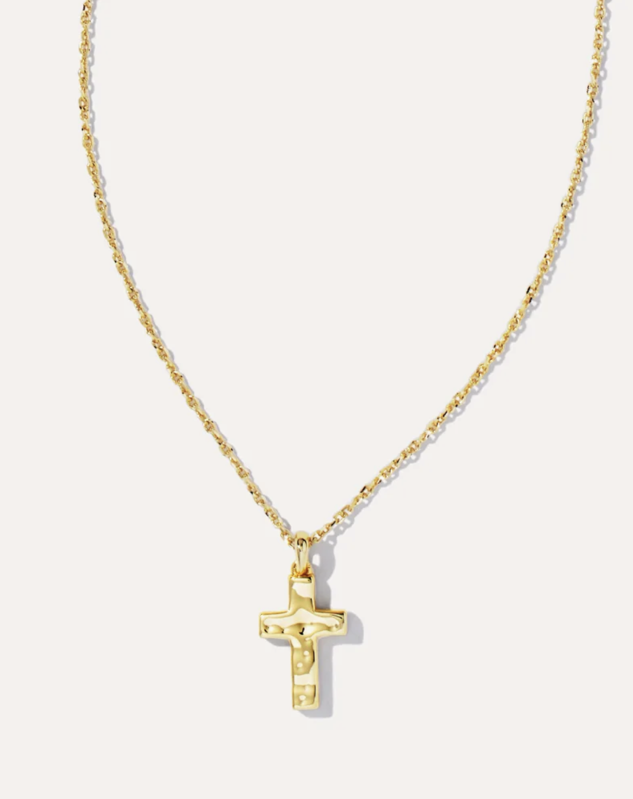 Kendra Scott Cross Pendant Necklace- Gold Metal