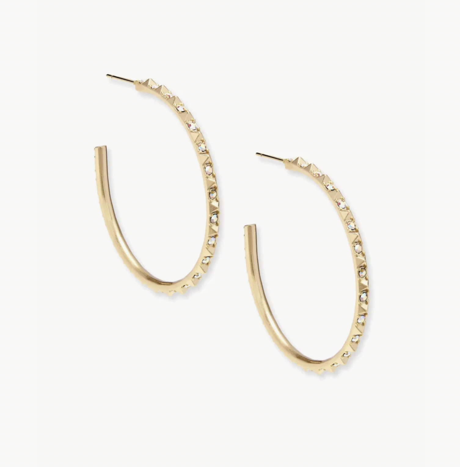 Veronica Earrings Gold Iridescent Crystal