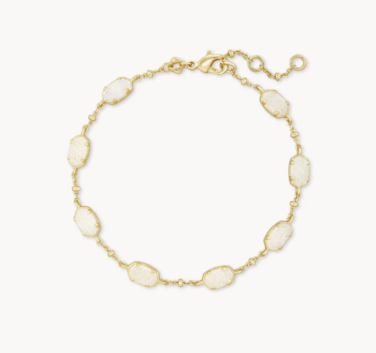 Emilie Link Bracelet Gold Iridescent Drusy