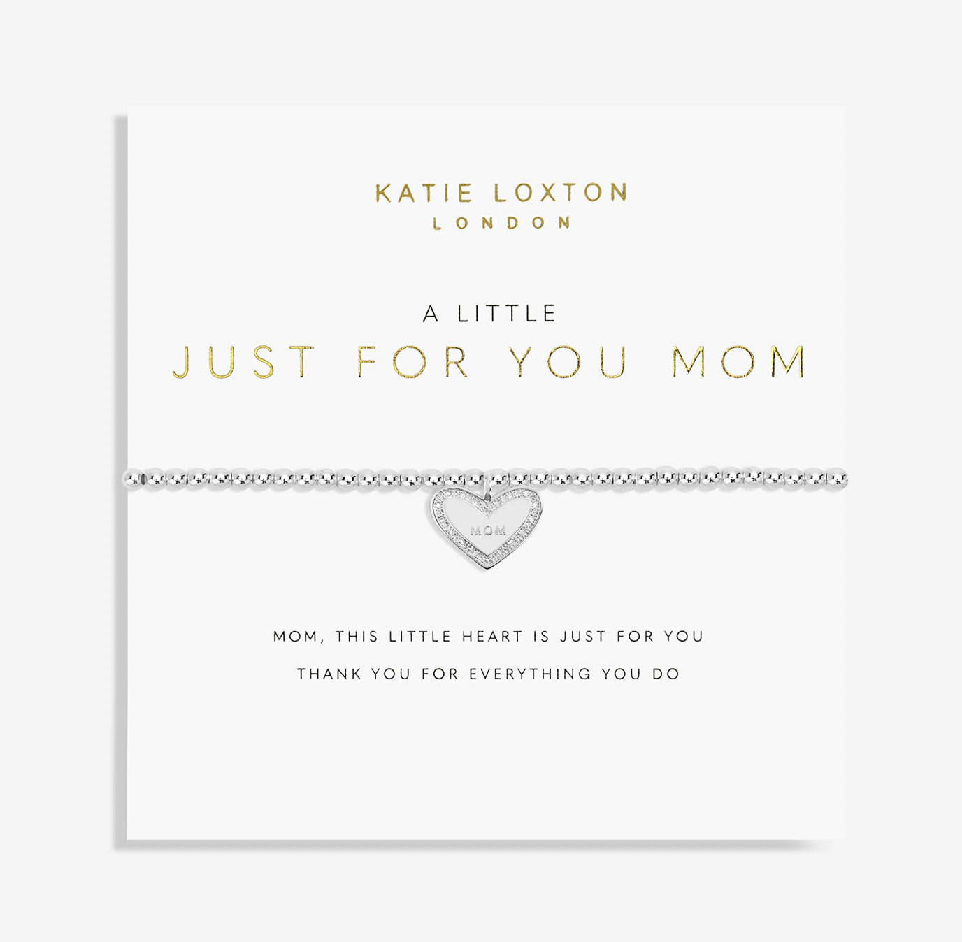 A Little "Just For You, Mom" Bracelet