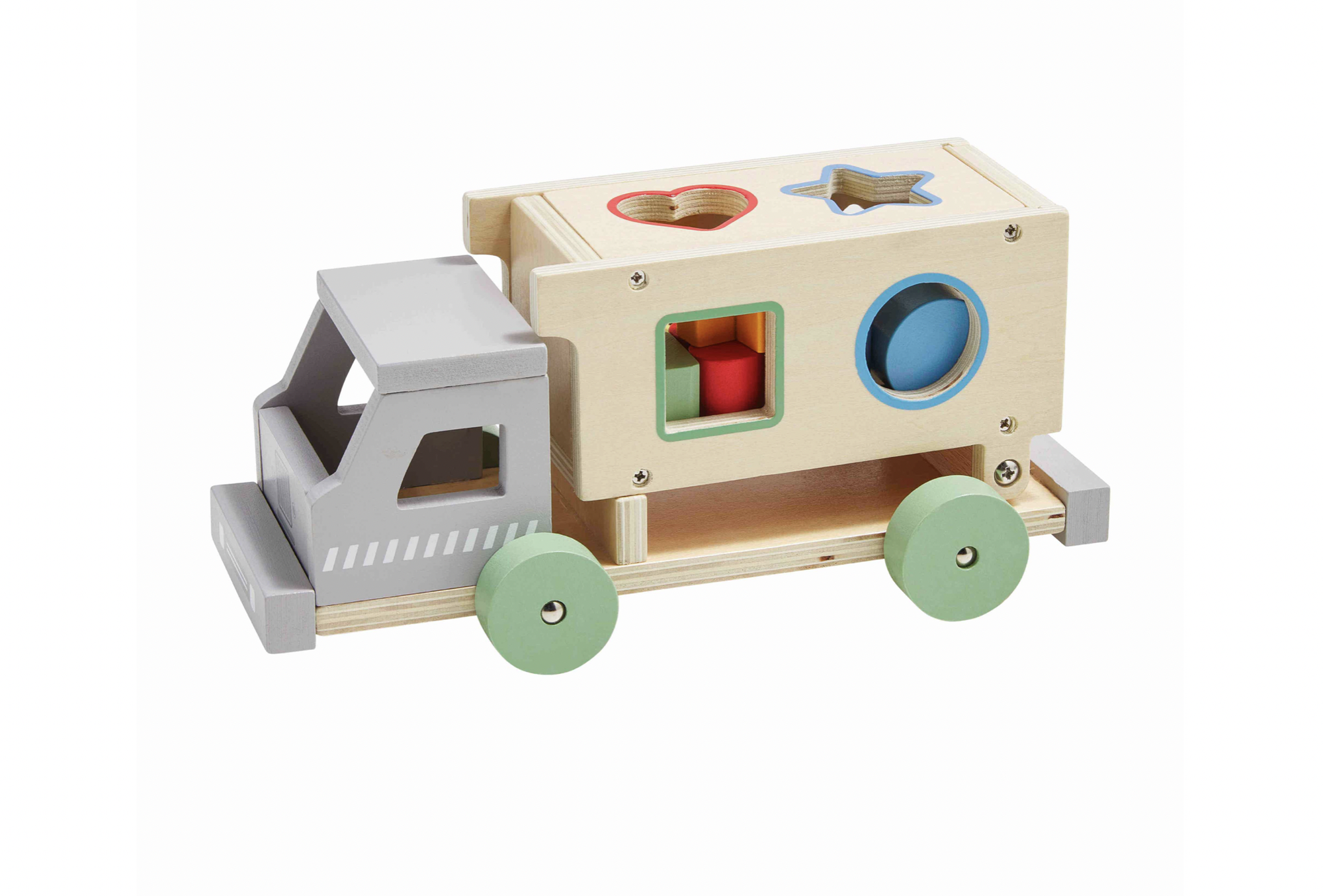 Wood Truck Shape Sorter Toy
